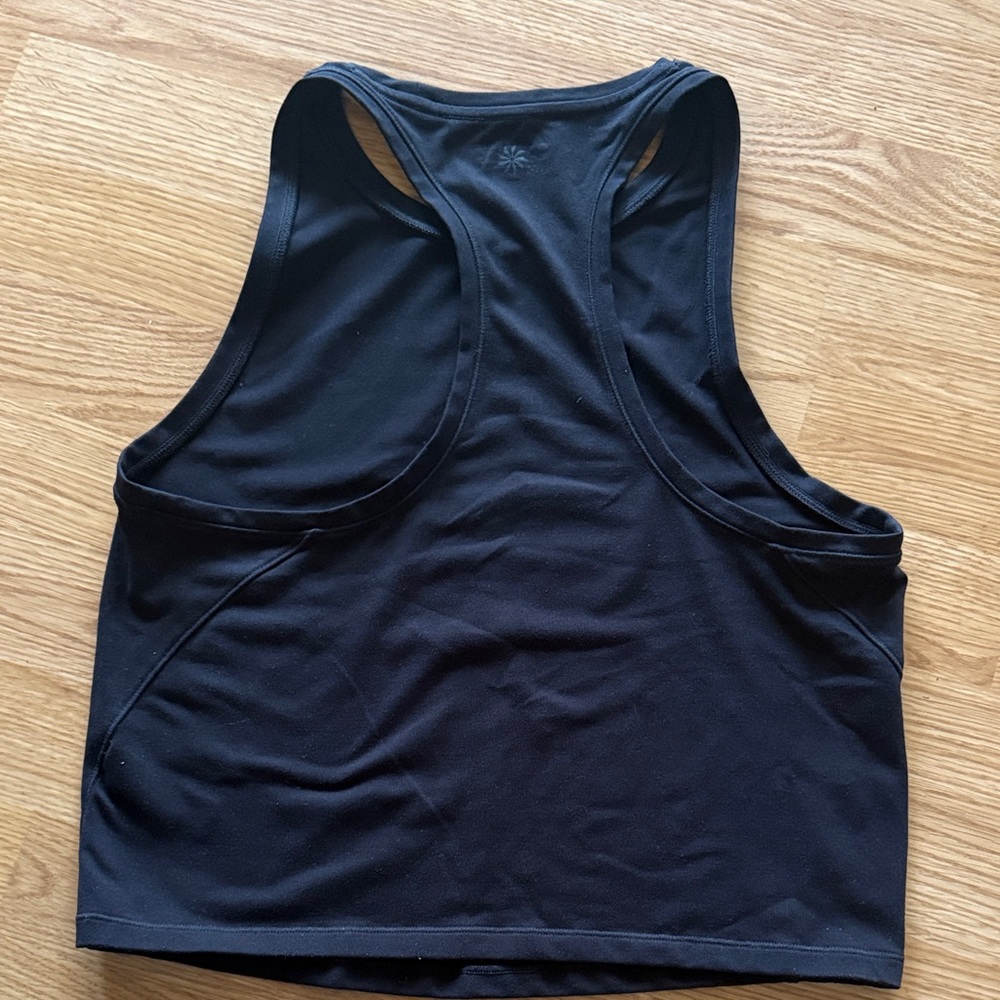 Athleta Black Sleeveless Athletic Top Medium - Picture 3 of 3